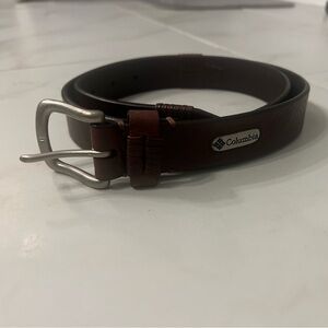 Columbia Sportswear belt, Genuine Full Grain
Leather, Brown, Men Size 36, Brass